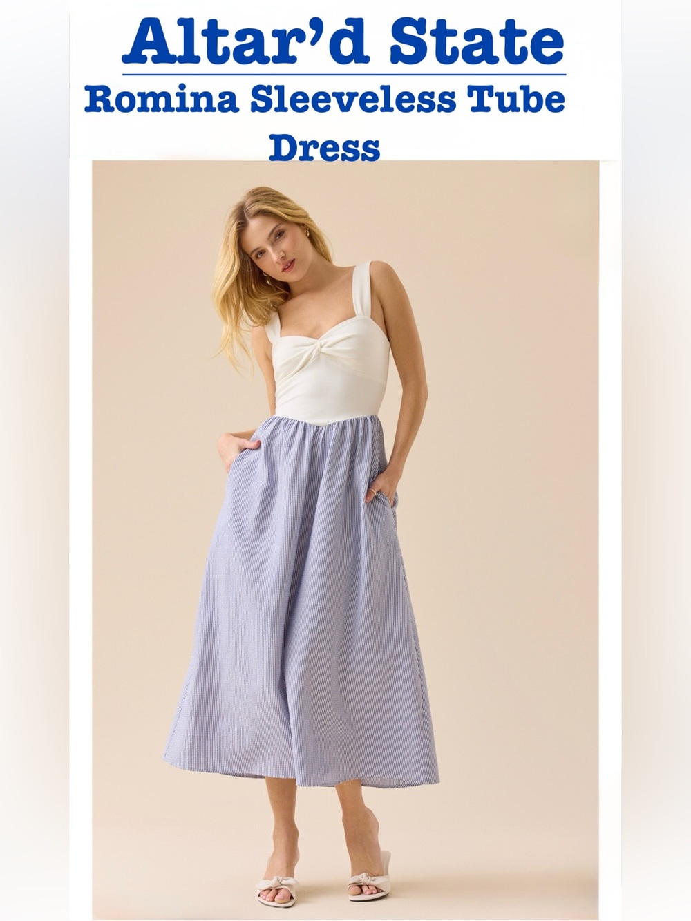 NWT Altar'd State Romina Midi Dress